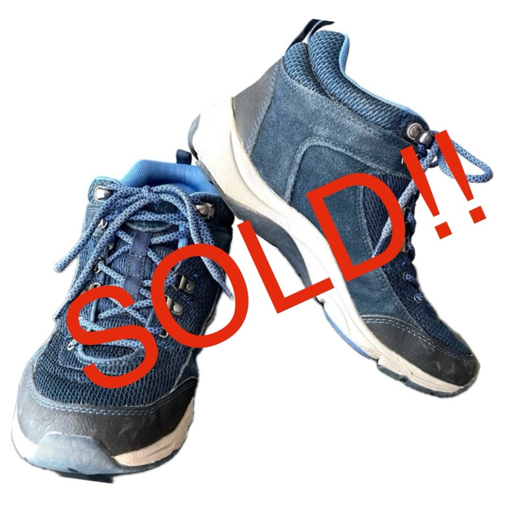 Vionic Cypress Trail Walker Hiking Boots Shoes Navy Blue 8.5 - Picture 1 of 16